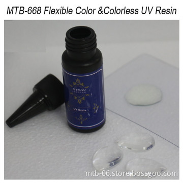 MTB-668 UV Curing Resin for 3D Doming on Stickers, Name Badge and Graphics